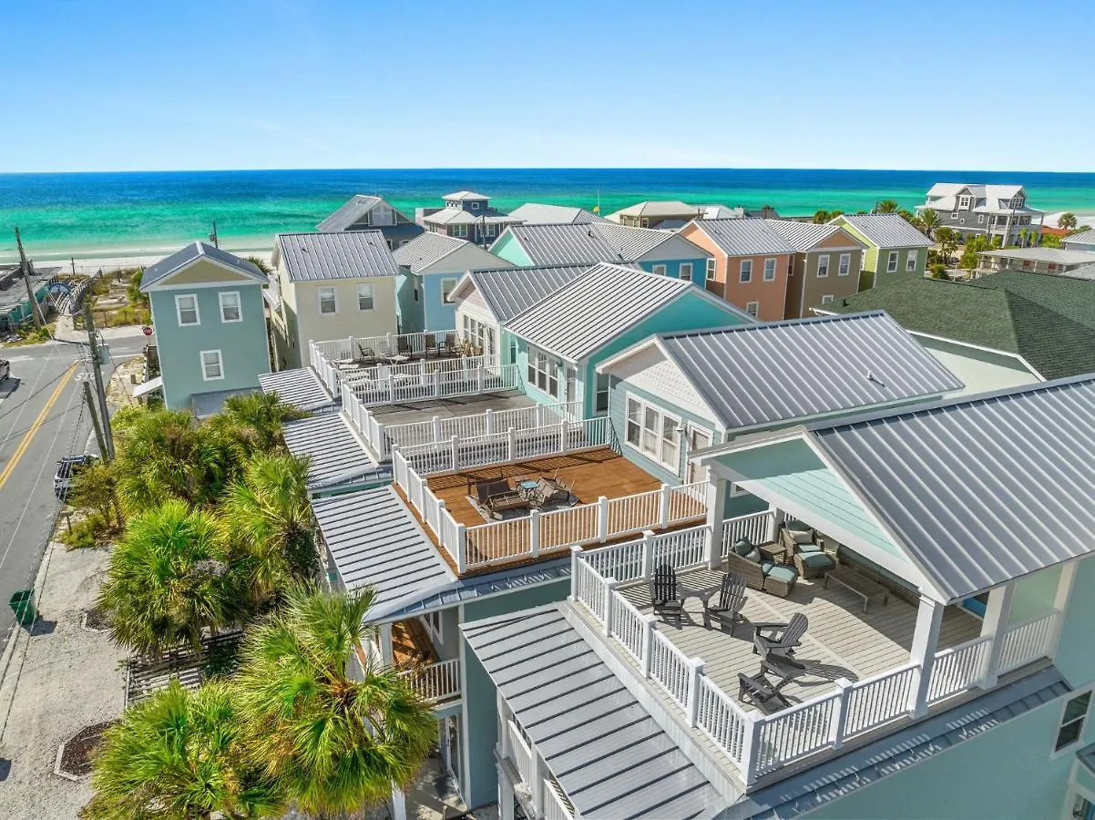 Spectacular 3Br 4Ba W/ Private Pool, 2 Min Walk To Beach - Sleeps 15! Panama City Beach United States